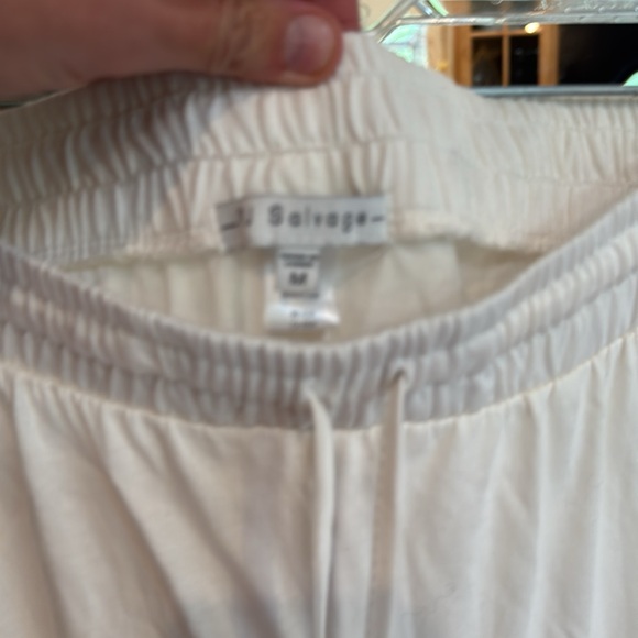 PJ salvage White Pajamas with Colorful Stripes - Picture 2 of 6